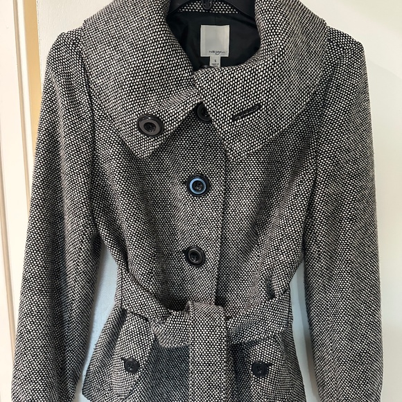 Halogen wool button up trench coat - Picture 1 of 5